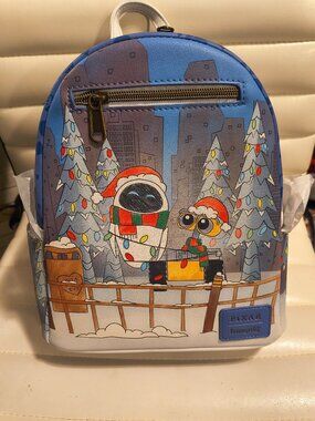 Loungefly Disney Pixar Wall-E & EVE Holiday Mini Backpack
